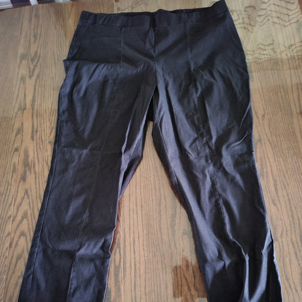 Plus Black Stretch Dress Pant